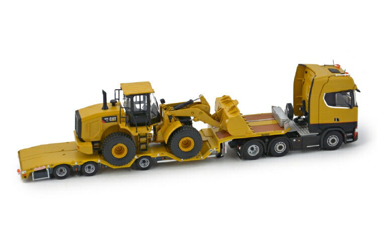ギャラリービューアに画像をロードする, 【予約】10-12月以降発売予定Scania S Highline 6x2 with Nooteboomノーテブーム Cat 950GC Load トレーラー/建設機械模型 工事車両IMC 1/50 ミニチュア