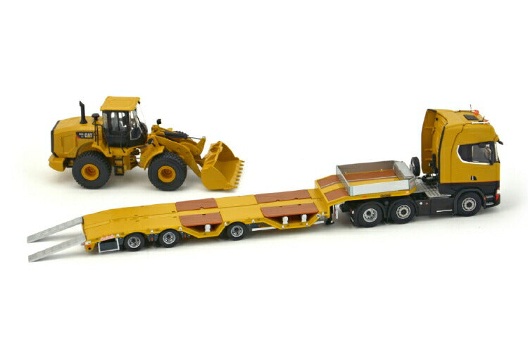 ギャラリービューアに画像をロードする, 【予約】10-12月以降発売予定Scania S Highline 6x2 with Nooteboomノーテブーム Cat 950GC Load トレーラー/建設機械模型 工事車両IMC 1/50 ミニチュア