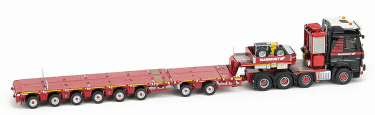 ギャラリービューアに画像をロードする, マムート特注MAMMOET MB AROCS 8X4 + MCO-PX 6軸 + 2軸 MULTIDOLLY トラック トレーラー IMC 1/50 建設機械 模型ミニカー はたらく車重機