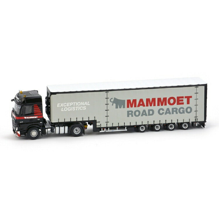ギャラリービューアに画像をロードする, マムート特注 MAMMOET ACTROS 4X2 + 4軸 MEUSBURGERトレーラー トラック /建設機械模型 工事車両 IMC 1/50 ミニカー