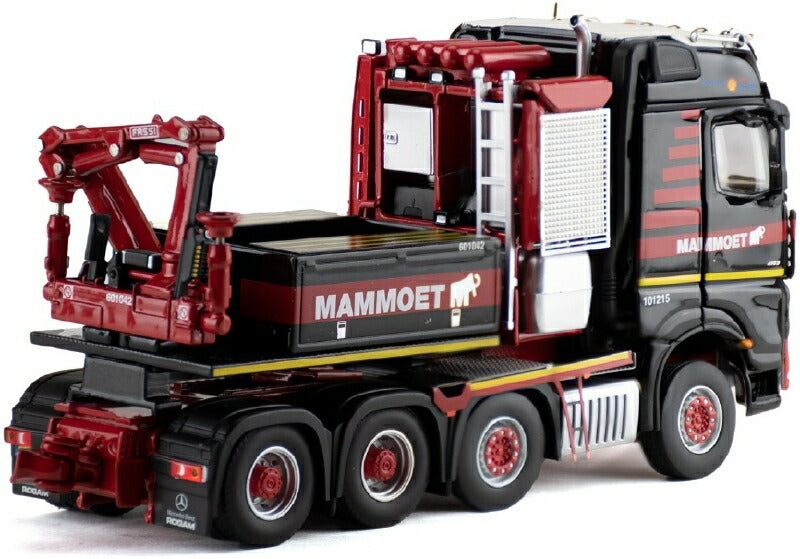 ギャラリービューアに画像をロードする, MAMMOETマムート特注 MB AROCS 8X4 + BALLASTBOX + FASSI CRANE トラック /IMC 建設機械模型 工事車両 1/50 ミニカー