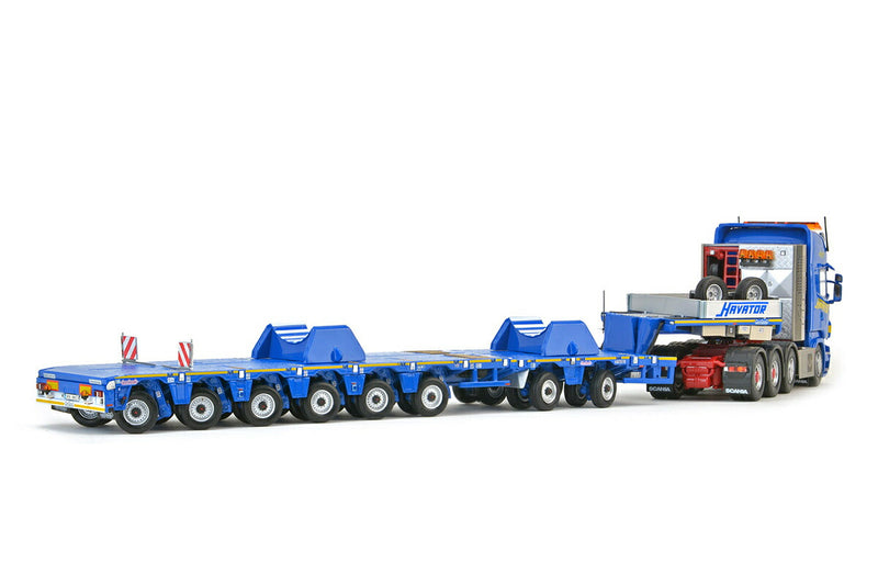 ギャラリービューアに画像をロードする, 【予約】2017年発売予定Havator Scania R6 Topline 8x4 with Nooteboomノーテブーム MCO-PX 2+6軸 with LTM11200-9.1 Saddles トラックトレーラー /IMC 建設機械模型 工事車両 1/50 ミニチュア