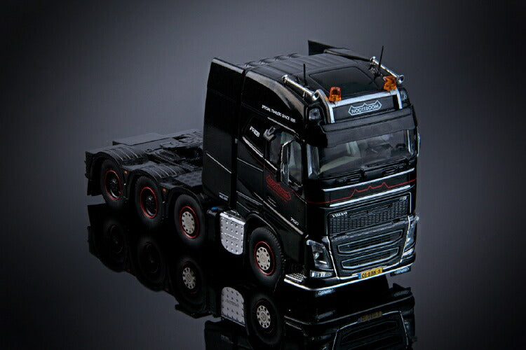 ギャラリービューアに画像をロードする, Black Series - 7-axle Ballasttrailer with Volvo FH04 Globetrotter トレーラー /建設機械模型 工事車両 IMC 1/50 ミニカー