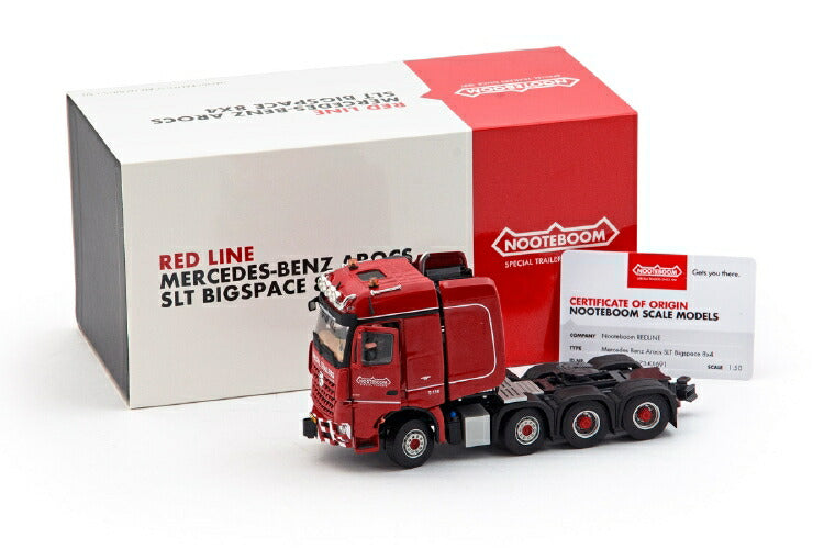 ギャラリービューアに画像をロードする, Nooteboomノーテブーム Redline メルセデスベンツアクトロス SLT BigSpace 8x4 トラクタ /建設機械模型 工事車両 IMC 1/50 ミニカー
