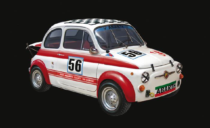 ギャラリービューアに画像をロードする, FIAT - 500 ABARTH 695SS ASSETTO CORSA 1968 - STREET OR N 56 RACING VERSION プラモデル 模型/ITALERI 1/12