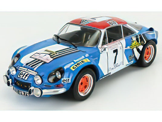 Alpine Renault A110 7号車 ツール・ド・コルス 1973 J-L.Therier M.Callewaert/ IXO 1/18 ミニカー
