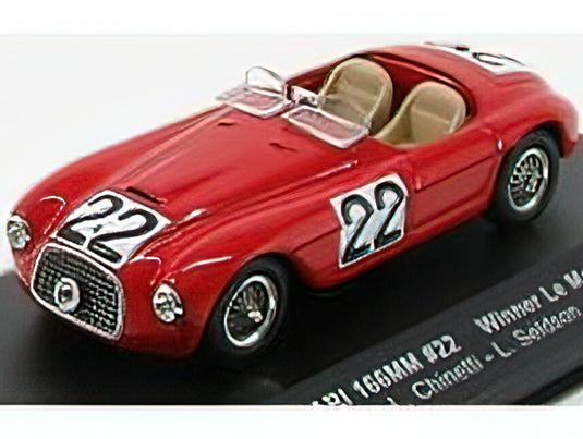 FERRARIフェラーリ 166MM 2.0L V12 SPIDER TEAM PETER MITCHELL-THOMSON N 22 WINNER 24h LE MANS 1949 L.CHINETTI - L.SELSDSON - RED /IXOイクソ 1/43 ミニカー