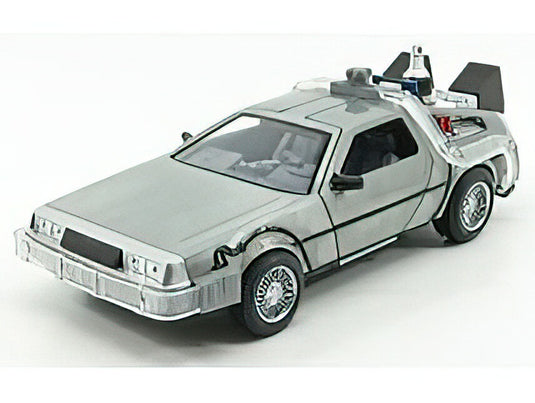DE LOREAN - TIME MACHINE - BACK TO THE FUTURE 2 - RITORNO AL FUTURO 2 - WITH HOOVER MODE AND LIGHTS - SILVER /JADA 1/24 ミニカー