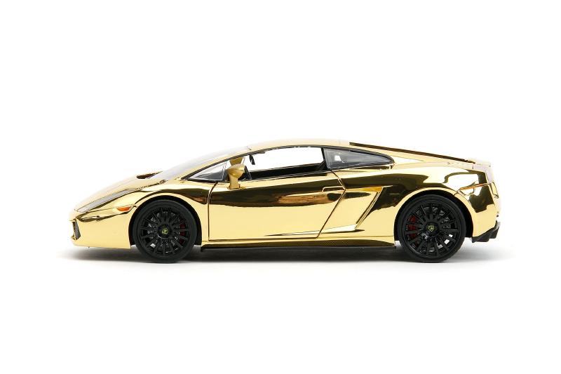ギャラリービューアに画像をロードする, 【予約】8月以降発売予定ワイルドスピード Lamborghini Gallardoランボルギーニガヤルド ゴールドクローム 1/24 世界3500台限定 ミニカー