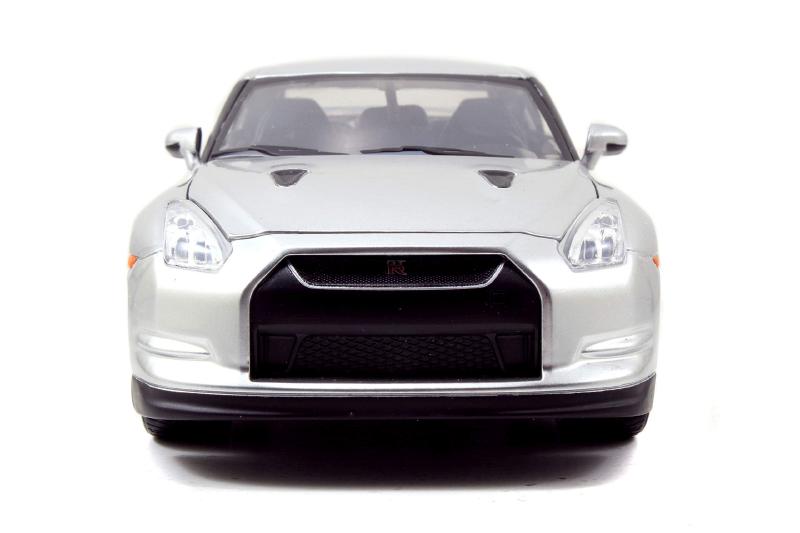 ギャラリービューアに画像をロードする, Nissan日産 GT-R (R35) ワイルドスピード ブライアン 2009 シルバー 模型 / JADA 1/24 ミニカー 模型