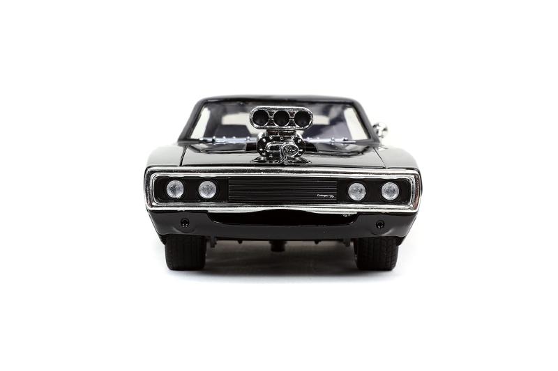 ギャラリービューアに画像をロードする, Jada Toys ワイルドスピード 1/24 Dom's 1970 Dodge Charger R/T Black ミニカー