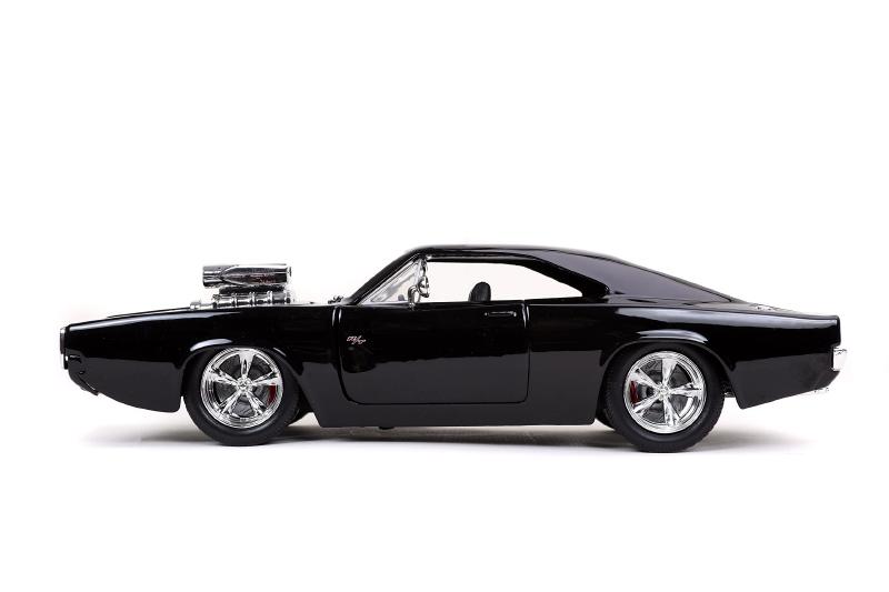 ギャラリービューアに画像をロードする, Jada Toys ワイルドスピード 1/24 Dom's 1970 Dodge Charger R/T Black ミニカー