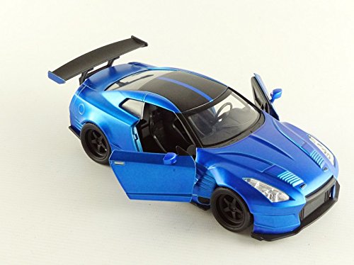 ギャラリービューアに画像をロードする, Jada Toys ワイルドスピード 1/24 2009 ブライアン Nissan GT-R R35 Ben Sopra Blue ミニカー
