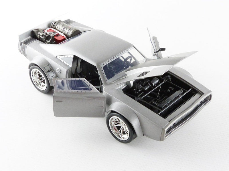 ギャラリービューアに画像をロードする, ドムの アイスチャージャー ワイルドスピード ICE BREAK グレー 劇中車 ダッジ / JADA 1/24 ミニカー