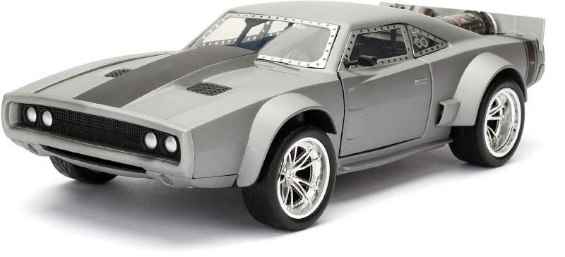 ギャラリービューアに画像をロードする, ドムの アイスチャージャー ワイルドスピード ICE BREAK グレー 劇中車 ダッジ / JADA 1/24 ミニカー