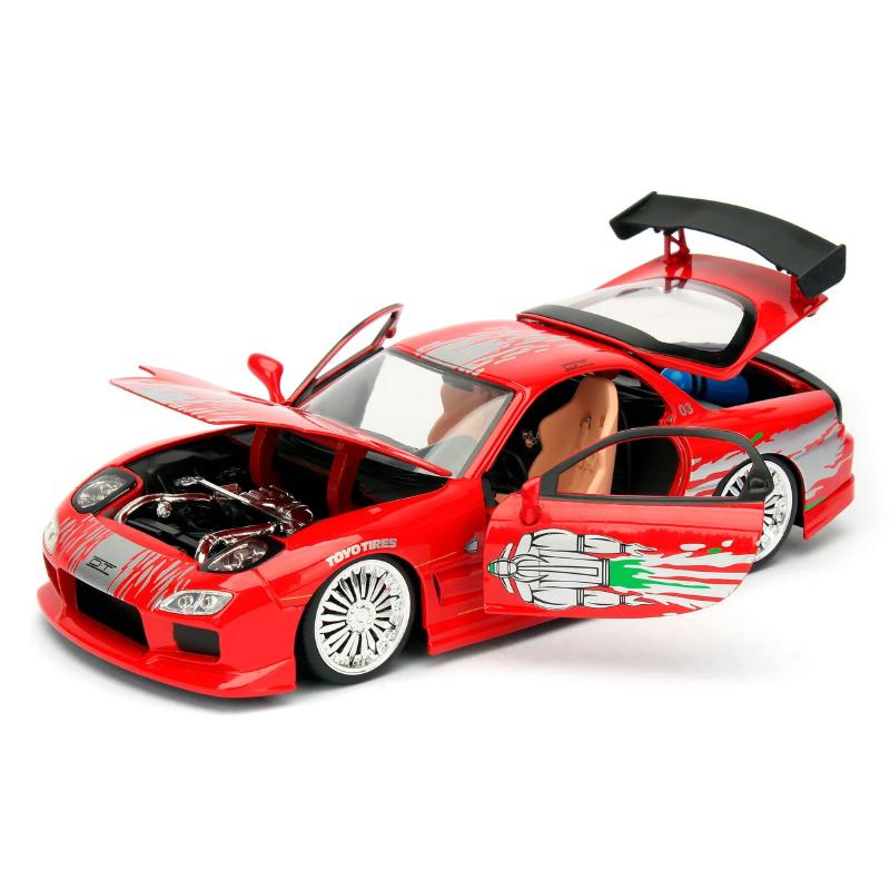 ギャラリービューアに画像をロードする, ドミニク Mazda RX-7 ワイルドスピード ミニカー / JADA 1/24