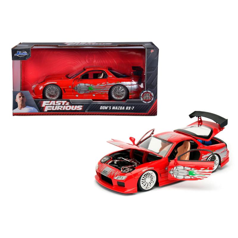 ギャラリービューアに画像をロードする, ドミニク Mazda RX-7 ワイルドスピード ミニカー / JADA 1/24
