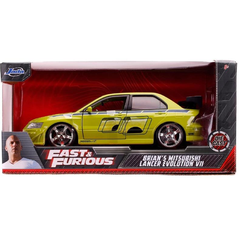 Jada Toys ワイルドスピード 1/24 ブライアン 三菱ランサーエボリューション VII Lime Green (99788) ミニカー