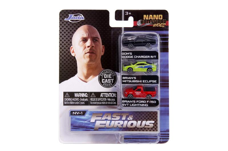 ギャラリービューアに画像をロードする, ワイルドスピード1/65 Nano 3-Pack Jada Toys ミニカー