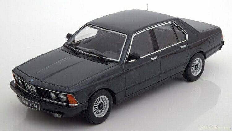 ギャラリービューアに画像をロードする, BMW 733i E23 1977 black-metallic /KK-SCALE 1/18 ミニカー