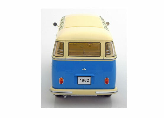 ギャラリービューアに画像をロードする, VWフォルクスワーゲン T1 Samba 1962 blue/creme /KK-SCALE 1/18 ミニカー