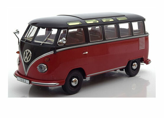 ギャラリービューアに画像をロードする, VW T1 Samba 1962 red/black /KK-SCALE 1/18 ミニカー
