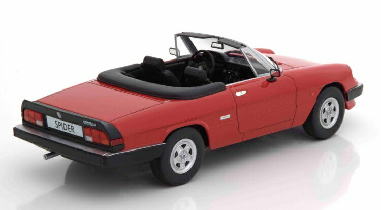 ギャラリービューアに画像をロードする, Alfa Romeoアルファロメオ Spider 3 Series II 1986 red /KK-SCALE 1/18 ミニカー