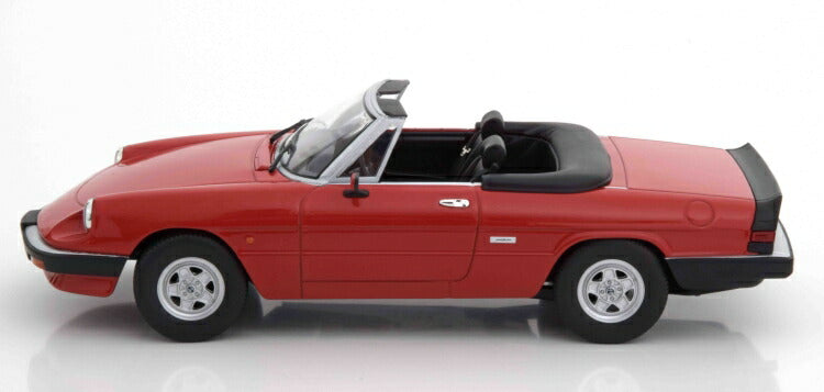 ギャラリービューアに画像をロードする, Alfa Romeoアルファロメオ Spider 3 Series II 1986 red /KK-SCALE 1/18 ミニカー