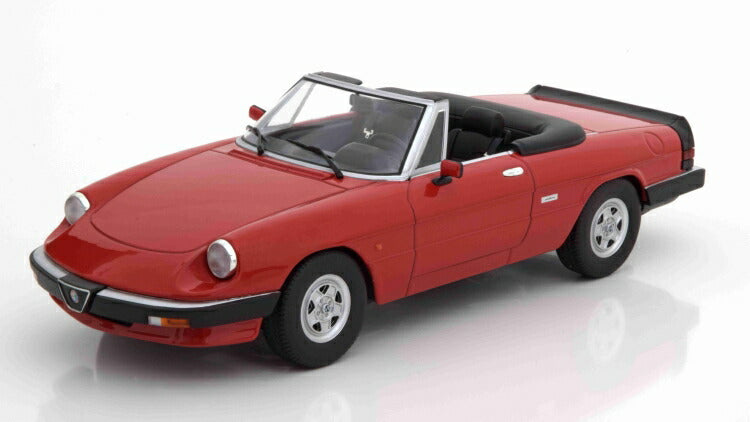 ギャラリービューアに画像をロードする, Alfa Romeoアルファロメオ Spider 3 Series II 1986 red /KK-SCALE 1/18 ミニカー