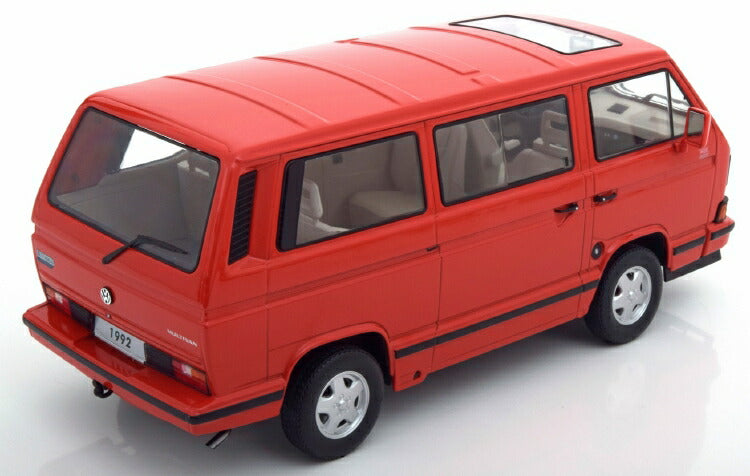 ギャラリービューアに画像をロードする, VW Bus T3 1993 レッド/ KK-SCALE 1/18 ミニカー
