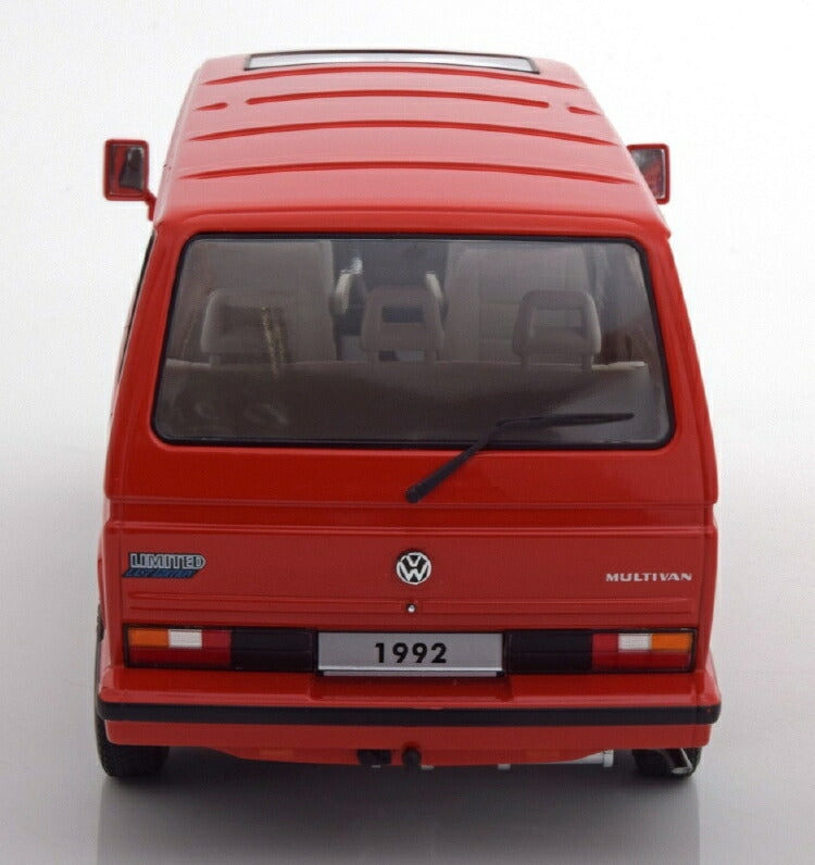 ギャラリービューアに画像をロードする, VW Bus T3 1993 レッド/ KK-SCALE 1/18 ミニカー