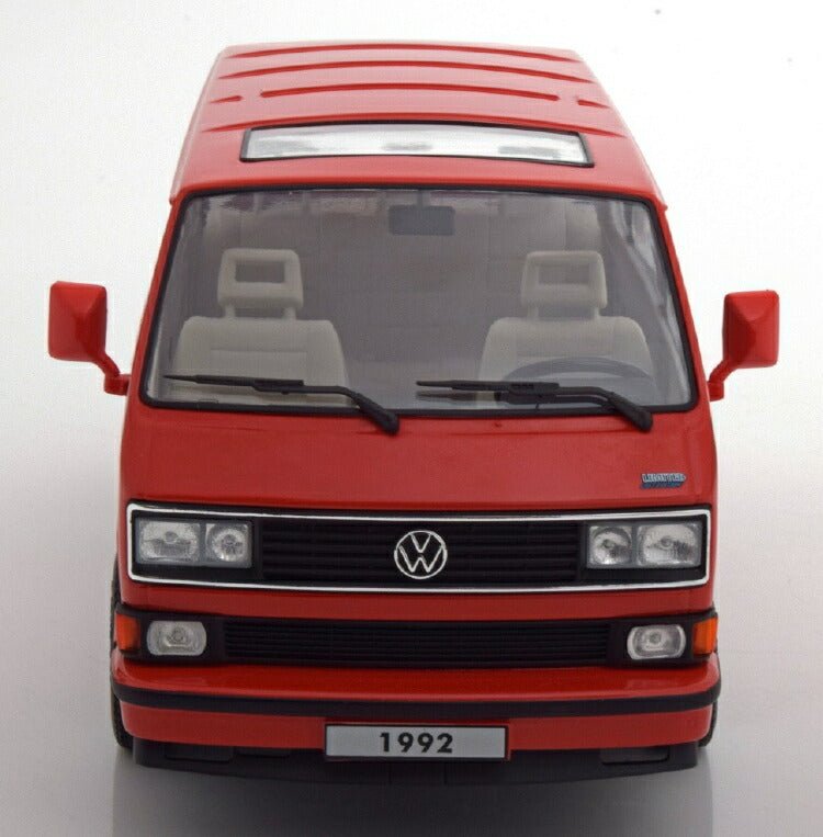ギャラリービューアに画像をロードする, VW Bus T3 1993 レッド/ KK-SCALE 1/18 ミニカー