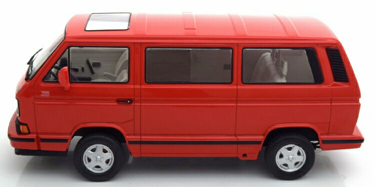 ギャラリービューアに画像をロードする, VW Bus T3 1993 レッド/ KK-SCALE 1/18 ミニカー