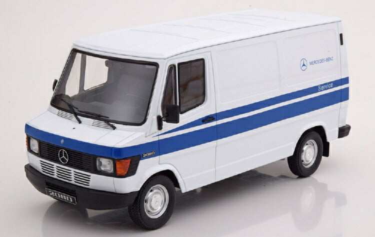 ギャラリービューアに画像をロードする, Mercedesメルセデス 208 D Transporterトランスポーター Mercedes Service 1988 ホワイトブルー / KK-SCALE 1/18 ミニカー