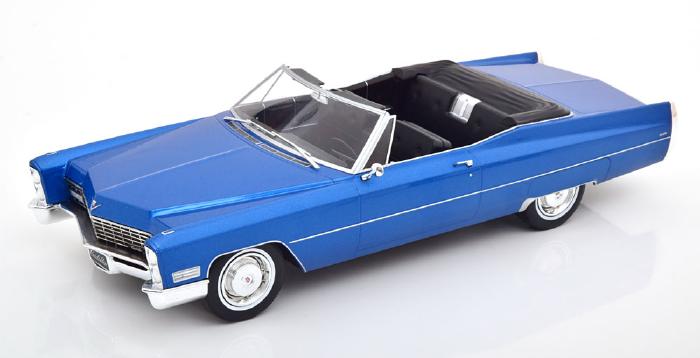 ギャラリービューアに画像をロードする, 【予約】8月以降発売予定CADILLAC - DEVILLE CONVERTIBLE SOFT-TOP OPEN 1967 - BLUE MET /KK-SCALE 1/18 ミニカー