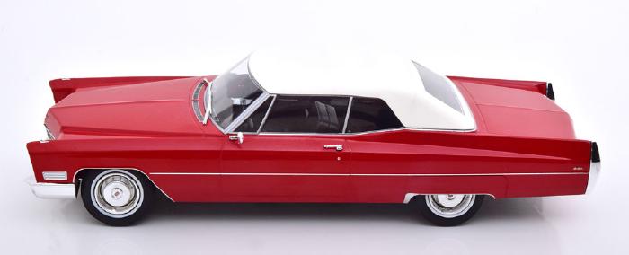ギャラリービューアに画像をロードする, 【予約】8月以降発売予定CADILLAC - DEVILLE CONVERTIBLE SOFT-TOP CLOSED 1967 - RED WHITE /KK-SCALE 1/18 ミニカー