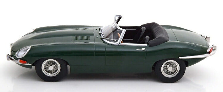 ギャラリービューアに画像をロードする, JAGUAR E-TYPE SPIDER 1 SERIES CABRIOLET OPEN 1961 BRITISH RACING GREEN /KK SCALE 1/18 ミニカー 模型