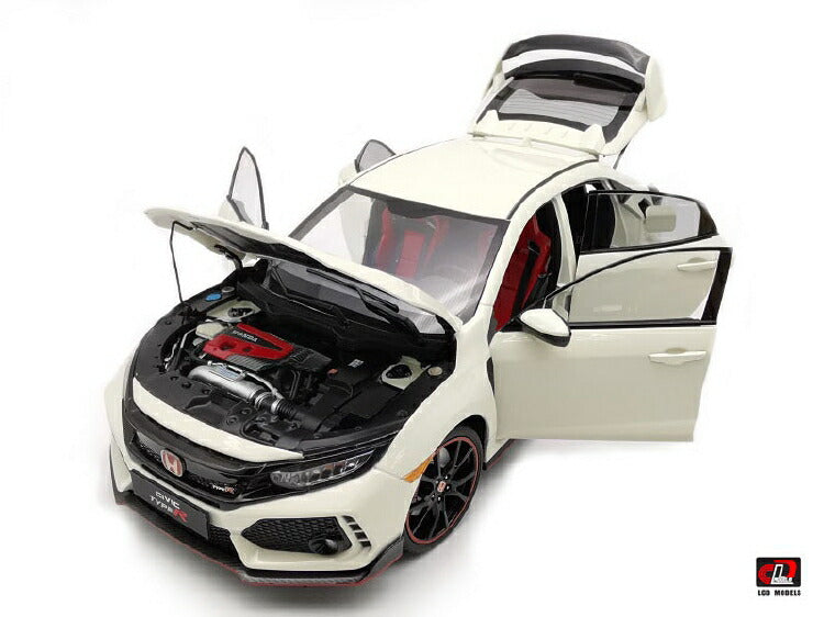 ギャラリービューアに画像をロードする, HONDA CIVICホンダ シビック Type-R White Color /LCD-MODEL 1/18 ミニカー