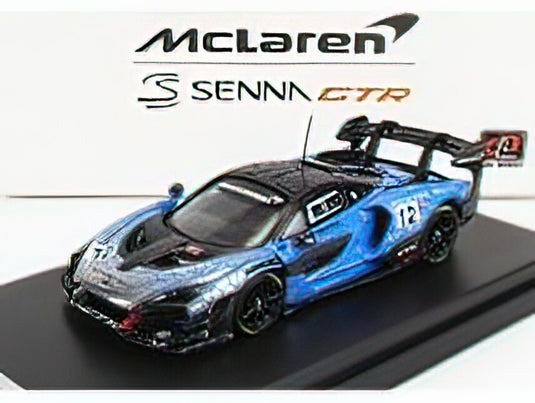 McLARENマクラーレン SENNA GTR N 12 PRESS 2021 - BLUE BLACK /LCD 1/64 ミニカー