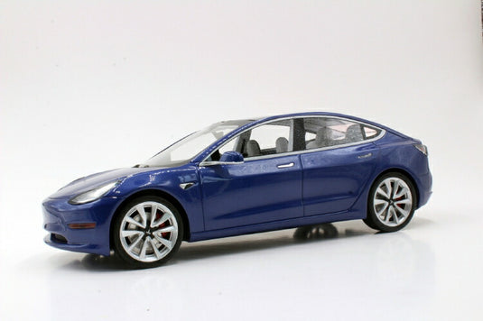 Tesla Model 3 blue /Ls Collectibles 1/18 ミニカー