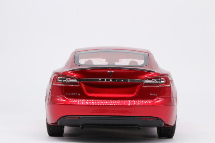 ギャラリービューアに画像をロードする, Model S Facelift レッド /LS COLLECTIBLES 1/18 レジンミニカー