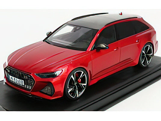 AUDI - A6 RS6 AVANT (C8) 2020 - RED MET /MOTORHELIX 1/18 ミニカー