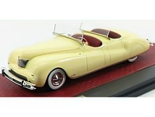 CHRYSLER - NEWPORT DUAL COWL PHEATON LEBARON CABRIOLET OPEN 1941 - YELLOW /Matrix 1/43 ミニカー