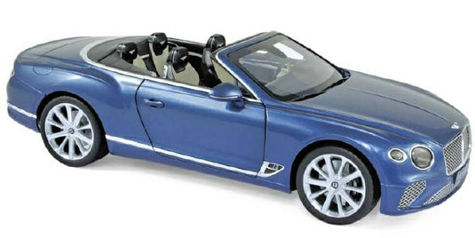 BENTLEY CONTINENTAL GTC 2019 - BLUE CRYSTAL /Norev 1/18 ミニカー