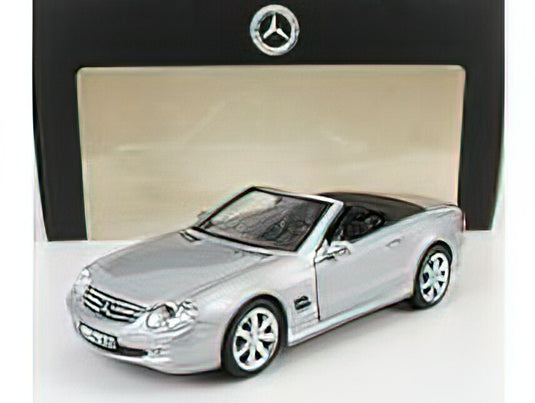 MERCEDES BENZメルセデスベンツ - SL-CLASS SL500 (R230) CABRIOLET 2003 - SILVER /Norev 1/18 ミニカー