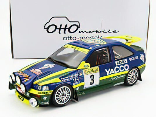 FORD ENGLAND ESCORT RS COSWORTH ALLIANCE YACCO N 3 WINNER RALLY MONTECARLO 1996 P.BERNARDINI/OTTO 1/18 ミニカー