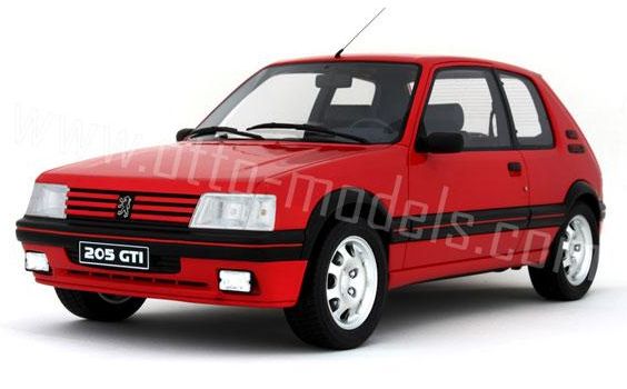 ギャラリービューアに画像をロードする, 【予約】6月以降発売予定プジョー 205 GTI 1900 /OTTO MOBILE オット 1/12 レジン ミニカー