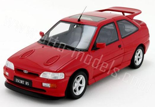 ギャラリービューアに画像をロードする, 【予約】7月以降発売予定フォード エスコート RS レッド /OTTO MOBILE オット 1/18 レジン ミニカー