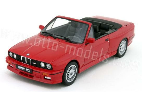 ギャラリービューアに画像をロードする, 【予約】7月頃発売予定 BMW E30 M3 カブリオレ 1989 /OTTO MOBILE オット 1/18 レジン ミニカー