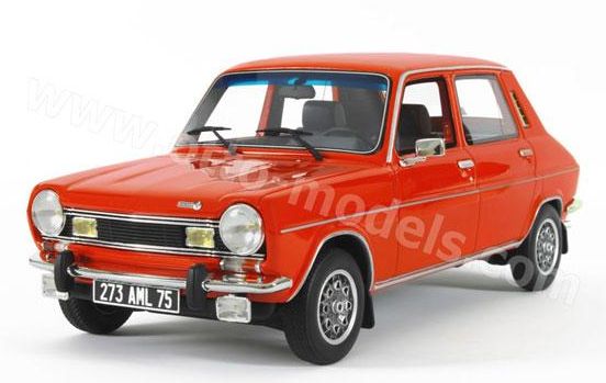 ギャラリービューアに画像をロードする, 【予約】10月以降発売予定SIMCA 1100 TI Sumatra レッド /OTTO MOBILE オット 1/18 レジン ミニカー